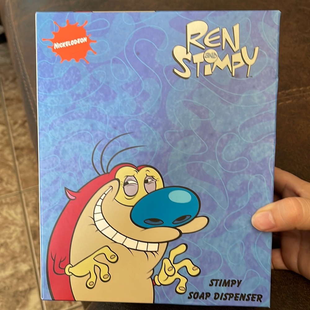 Stimpy soap dispenser